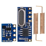 OPEN-SMART Kit de transceptor inalámbrico 433MHz de largo alcance Mini transmisor RF Módulo Receptor + 2PCS Antenas de resorte