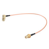 Câble SMA SMA mâle à angle droit vers câble de pigtail SMA femelle RF Coax de 50 cm avec connecteur RG316