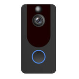 ANGOOD V7 1080P 2.4G WIFI Video Doorbell Support Cloud Storage APP Remote Control Low Power Smart Doorbell(Two-Way),Panoramic Wide Angle