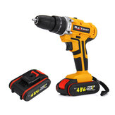 Raitool 48VF Cordless Electric Impact Drill Rechargeable 3/8 inch Drill Screwdriver W/ 1 or 2 Li-ion Battery