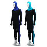 Férfiak búvárruha UV-gátló medúzaellenes kényelmes, lélegző kapucnis nedves ruha, szörfözéses úszódzseki