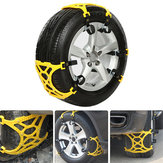 3PCS Cadena antideslizante de neumáticos de coche de TPU Cinturón de cadena de seguridad