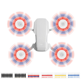 Sunnylife Conjunto de hélices plegables de liberación rápida 4726F de bajo ruido y coloridas juego de 8 piezas para DJI Mavic Mini RC Drone