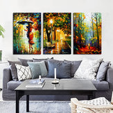 Miico Hand Painted Three Combination Decorative Paintings Watercolor Painting Wall Art For Home Decoration