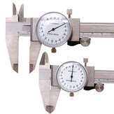 Calibrador de dial de instrumento de medición de calibre métrico 0-150 mm / 0,02 mm a prueba de golpes, acero inoxidable de precisión, calibrador vernier