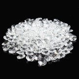 200PCS 14MM Diameter Clear Crystal Glass Chandelier Part Prisms Octagonal LED Light Beads Decor 