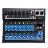 8 Channel 48V bluetooth Digital Microphone Sound Mixing Console Powerful Professional Karaoke Audio Mixer Amplifier