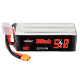 Batteria Lipo URUAV 22.2V 5000mAh 80C 6S con Connettore XT60 per Drone RC