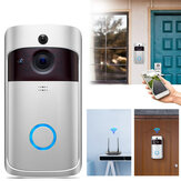 Smart 720P WiFi Video Türklingel Echtzeit-Überwachungskamera Talk Night Vision PIR Motion Detect 