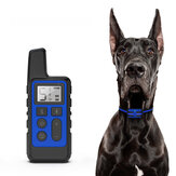 Köpek Eğitim Yaka Bandı 500M Uzaktan Kumandalı USB Şarj Edilebilir Su Geçirmez Şok Elektrikli Yaka Anti Havlama Cihazı