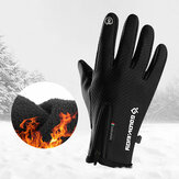 Zimowe rękawiczki dotykowe do sportów, jazdy, wspinaczki,odporne na śliskość, wiatro- i wodoodporne, plecione, zapewniające ciepło.