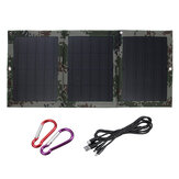 40W 5V Dual USB Sunpower Foldable Solar Panel Battery Charger Kits For Emergency Charging