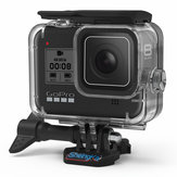 SheIngKa FLW318 60M Su Geçirmez Sualtı Dalış Koruyucu Kılıf Kabuk GoPro Hero 8 Black Hareketli Spor Kamera için