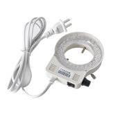 110V-220V 56 LED Ring Light for Stereo Microscope  White LED Bulbs  0-100% Brightness Adjustable