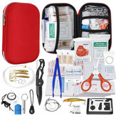 Kit di sopravvivenza completo per esterni con 304 PCS, borsa medica per casa, ufficio, auto, barca, campeggio, escursionismo