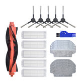 18pcs Replacements for XIAOMI MIJIA STYJ02YM Vacuum Cleaner Parts Accessories 5*Side Brushes 5*Filters 3*Wet Rag 3* Wet Dry Rag 1*Roll Brush 1*Blue Comb Non-original