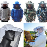 מעיל כוויות פסים ציוד לטיפוח דבורים מגן כובע לטיפול בדבורים