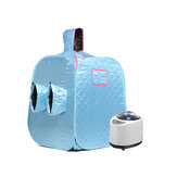 Sauna de vapor 220V 1000W para dos usuarios con control remoto inteligente plegable con máquina de vapor, silla y bolsa de almacenamiento