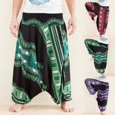 Ανδρικό παντελόνι Gypsy Harem Dashiki Αφρικανική εκτύπωση Παντελόνια Aladdin Hippie Bohemian Yoga
