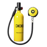 DIDEEP Diving Set 1L Diving Oxygen Cylinder Scuba Oxygen Cylinder Underwater Diving Set Air Oxygen Tank W / Adapter & Storage Bag
