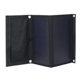 30W 5V складная черная солнечная панель Power Bank Pack с двумя USB-портами для кемпинга и походов