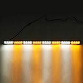 35 Inch 12V 32W 32 LED Autoverkeer Adviseur Noodgevaar Waarschuwingssignaal Stroboscoop Lichtbalk Amber Wit Lamp
