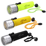 Underwater LED Diving Flashlight Diving Light AA Mini Torch 