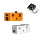 Double-Color Mixed Heating Block for V6 J-Head Extrusion 3D Printer Part
