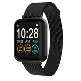 [Regalo gratuito] Bakeey P90 1,3 pollici Full Touch Screen Wristband Ossigeno nel sangue Cuore Monitoraggio della frequenza Meteo Display Smart Watch