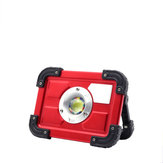 XANES® 20W COB Spotlight USB Oplaadbaar 18650 Batterij Waterdicht LED-zaklamp 4 modi Jacht Camping Werklicht 