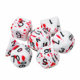 7PCS Bloody Color Polyhedral Dices Die Dice Set for Dungeons&Dragons DND RPG MTG Board Role Playing Games EDC
