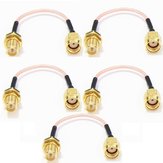 5pcs 120mm Low Loss Antenna Extension Cord Wire Fixed Base RP-SMA For RC Drone