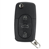 3 PCS Black Buttons Car Remote Key Fob with Battery For Audi A2 A3 A4 A6 A8 TT