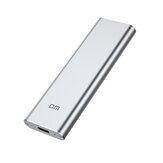 DM M.2 NGFF SATA SSD Contenitore per disco rigido esterno Disco rigido Type C Unità a stato solido USB 3.1 Scatola 2230/2242/2260/2280 Custodia SSD
