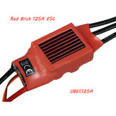 اللون الأحمر بريك 125A ESC براشلس ESC BEC:5V5A UBEC125A