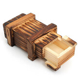 ミニ仕切り木製秘密のおもちゃマジックパズルボックス