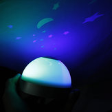 LED Laser Projector 3 color Night Light Alarm Clock