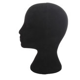 Model stojanu na hlavu z černého polystyrenu s figurínou
