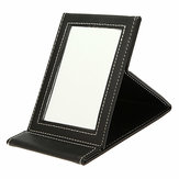 Foldable Leather Compact Makeup Desktop Mirror