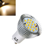 Lâmpada GU10 6,4W 16 SMD 5630 LED Branco Quente Economia de Energia 85-265V