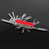 Czerwony szwajcarski scyzoryk wielofunkcyjny o długości 91mm Narzędzia do przeżycia