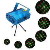 6 in 1 Mini Voice Control R&G Laser Stage Light Projector DJ Party