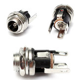 5,5 mm x 2,1 mm DC-voeding Metalen Jack Audio-aansluiting met moer en ring
