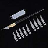 Металлическая ручка хобби резак нож ремесла с 10шт лезвиями Режущий инструмент