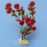 Красные искусственные пластиковые растения орнамент для украшения аквариум 