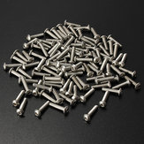 Tornillos de acero inoxidable M3, tornillos de cabeza redonda con cabeza hexagonal, 10 tamaños