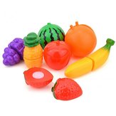 Plastic Küche Lebensmittel Obst Gemüse Schneiden Kid Pretend spielen pädagogisches Spielzeug