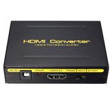 5.1CH 1080P HD a HD Conversor Extrator Divisor de Áudio SPDIF RCA L / R