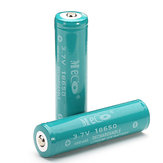 2 sztuki baterii MECO 3.7v 4000mAh chroniona akumulatora 18650 Li-ion z możliwością ponownego ładowania