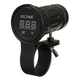 12-24VオートバイボルトメーターLED表示電圧メーターメーターボルト測定